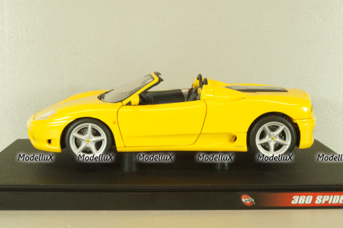 Ferrari 360 Spider 2000, yellow, 29757Y, Hot Weels 1:18