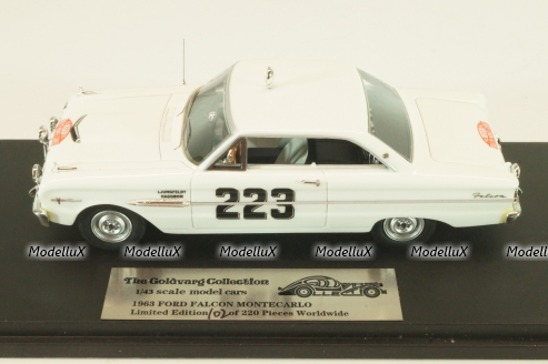 Ford Falcon # 223 Rally Monte Carlo 1963, white, L.E. 220pcs, GC-032, Goldvarg 1:43