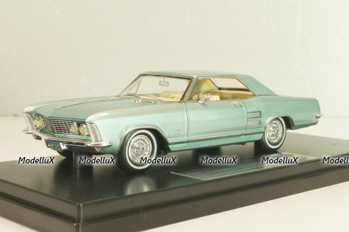 Buick Riviera 1963, light blue, L.E. 250pcs, GC-046A, Goldvarg 1:43