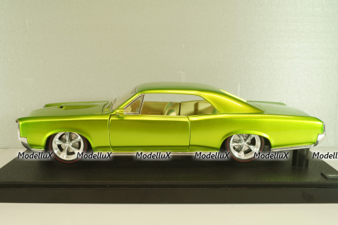 Pontiac GTO 1966, neon green, 311143, Hot Wheels 1:18