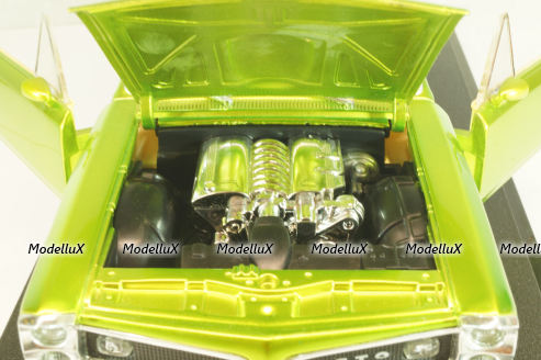 Pontiac GTO 1966, neon green, 311143, Hot Wheels 1:18