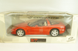 Chevrolet Corvette (C5) Coupe 1999, red, 21001, UT Models 1:18