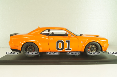 Dodge Challenger RT Tribute Dukes of Hazzard (movie) 2023 orange, 1805713, Solido 1:18