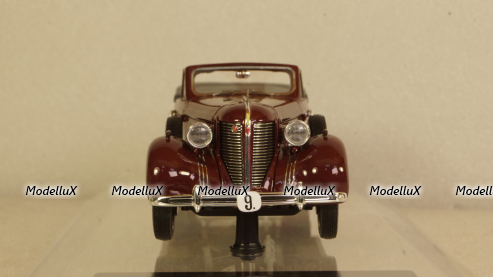 ЗИС-102А №9 Фаэтон вишневого цвета, 110203, DiP Models 1:43