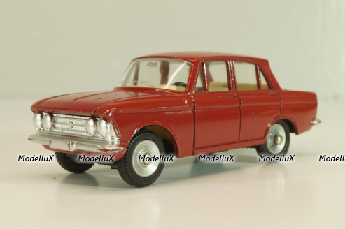 Москвич-408, красный, глянцевый в коробке, Dinky 1:43