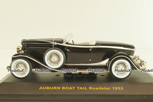 Auburn Boat Tail Roadster 1933, black, MUS037, IXO Museum 1:43