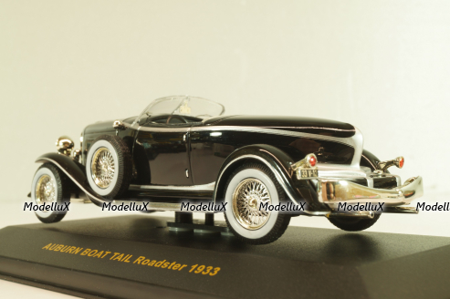 Auburn Boat Tail Roadster 1933, black, MUS037, IXO Museum 1:43