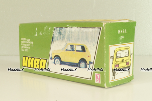 Ваз-2121 Лада Нива, март 1995г., красная, Тантал/Радон 1:43