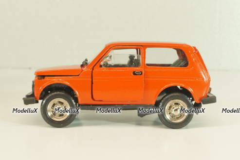 Ваз-2121 Лада Нива, март 1995г., красная, Тантал/Радон 1:43