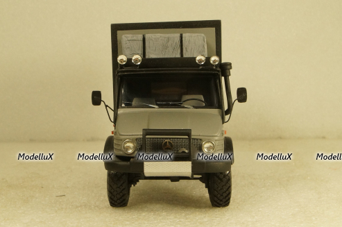 Mercedes Unimog 4х4 Кемпинг серый, KV мастерская 1:43