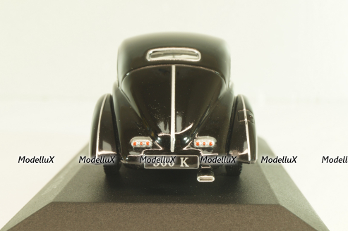 Mercedes 500 K Autobahnkurier (W29) 1934, black, MBOMS002, Mercedes-Benz Offizielle Modell Sammlung #02, Altaya 1:43