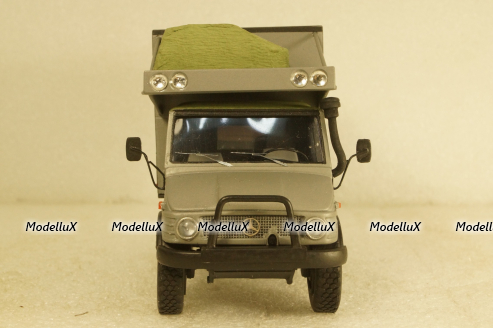 Mercedes Unimog 4х4 Кемпинг серый, без каркаса, KV мастерская 1:43