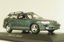 SAAB 9-5 break 1999, dark green metallic, 940170811, Maxichamps 1:43