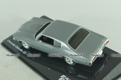 Chevrolet Chevelle SS 1970, grey FF015, Fast & Furious №15, Altaya 1:43