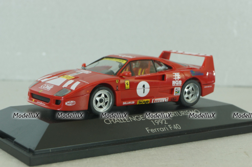 Ferrari F40 challenger GT Superturismo 1992, red, 180556, Herpa 1:43