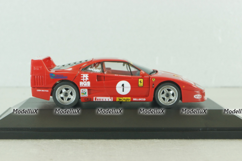 Ferrari F40 challenger GT Superturismo 1992, red, 180556, Herpa 1:43