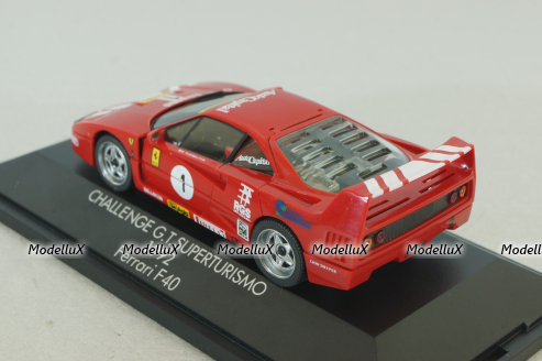Ferrari F40 challenger GT Superturismo 1992, red, 180556, Herpa 1:43