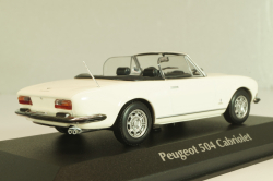 Peugeot 504 Cabriolet 1977, white, 940112131, Maxichamps 1:43