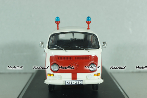 Volkswagen T2a Feuerwehr Kirchheimbolanden, red/white, Schuco 1:43