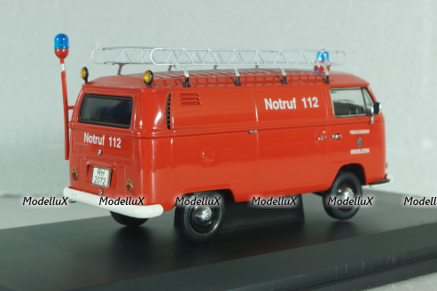 Volkswagen T2a Feuerwehr Wendelstein with roof rack, Schuco 1:43