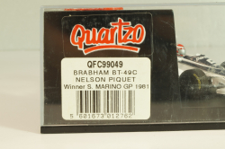 Brabham BT-49C #5 winner S.Marino GP 1981, Nelson Piquet, QFC99049, Quartzo 1:43