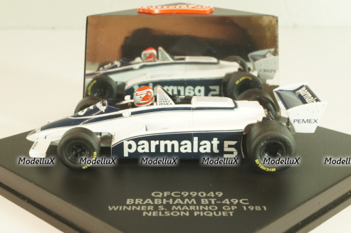 Brabham BT-49C #5 winner S.Marino GP 1981, Nelson Piquet, QFC99049, Quartzo 1:43