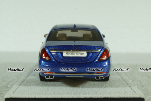 Mercedes S600 V12 S-Class Maybach 2016, blue, ALM420105, Almost Real 1:43