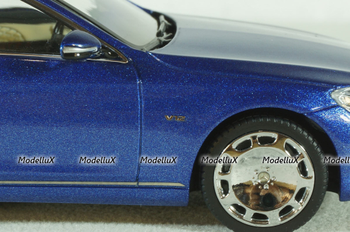 Mercedes S600 V12 S-Class Maybach 2016, blue, ALM420105, Almost Real 1:43