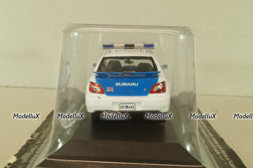 Subaru Impreza Police Estonia 2002, white/blue, Cararama 1:43 Уценка!