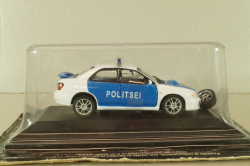 Subaru Impreza Police Estonia 2002, white/blue, Cararama 1:43 Уценка!