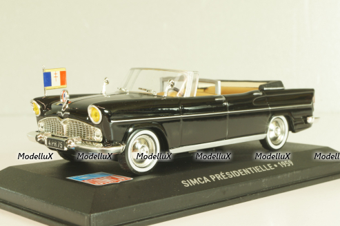 Simca Presidentielle 1959, black, LBAS016, Les Belles Annees Simca #16, Altaya 1:43