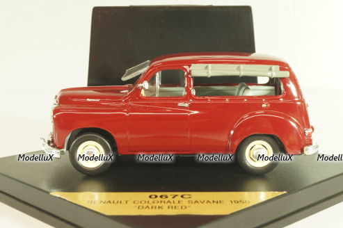Renault Colorale Savane 1959, dark red, 067C, Vitesse 1:43