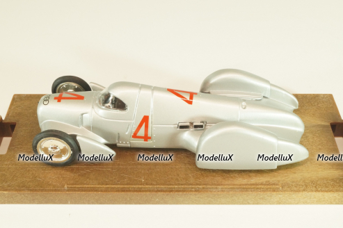 Auto Union Rekordwagen HP 370 #4 1937, silver, R108, Brumm 1:43