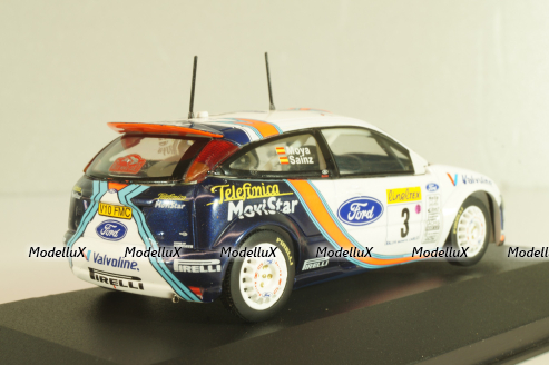 Ford Focus RS WRC #3 Rally Monte Carlo 2001, Sainz/Moya, SKM188, Skid 1:43 Уценка!