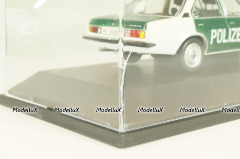 Opel Ascona B Polizei 1976, green/white, 03294, Schuco 1:43