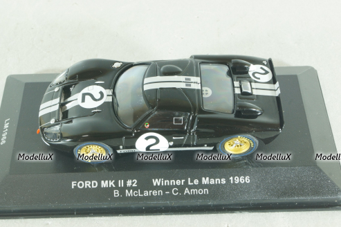 Ford GT40 MK II #2 B.McLaren/C.Amon winner Le Mans , LM1966, IXO 1:43