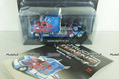 Western Star 5700 XE 2016, blue, Truck Tuning Collection #18, Hachette 1:43