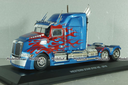 Western Star 5700 XE 2016, blue, Truck Tuning Collection #18, Hachette 1:43