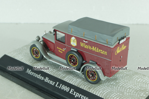 Mercedes-Benz L1000 Express Post Brauerei Weiler red/grey  1:43