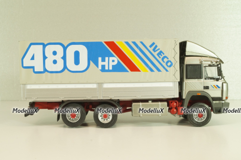 Iveco 190-48 Turbostar truck "480 HP" 1992, silver, Camiones y Autobuses #91, Altaya 1:43