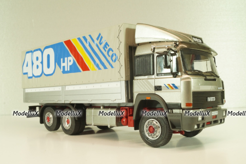 Iveco 190-48 Turbostar truck "480 HP" 1992, silver, Camiones y Autobuses #91, Altaya 1:43
