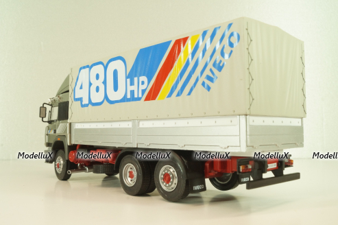 Iveco 190-48 Turbostar truck "480 HP" 1992, silver, Camiones y Autobuses #91, Altaya 1:43