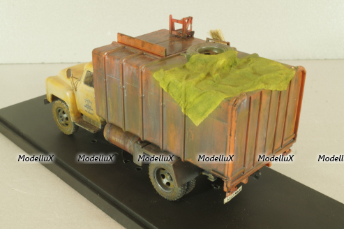 КО-413(52) мусоровоз на шасси Газ-52, со следами эксплуатации, Model43 1:43