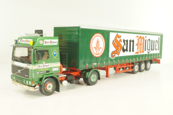 Volvo FH12 truck with semi-trailer "San Miguel" 1988, green Camiones y Autobuses #83, Altaya 1:43