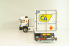 Man 19.502 truck with semi-trailer "Paconsa" 1991 white, Camiones y Autobuses #77, Altaya 1:43