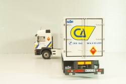 Man 19.502 truck with semi-trailer "Paconsa" 1991 white, Camiones y Autobuses #77, Altaya 1:43
