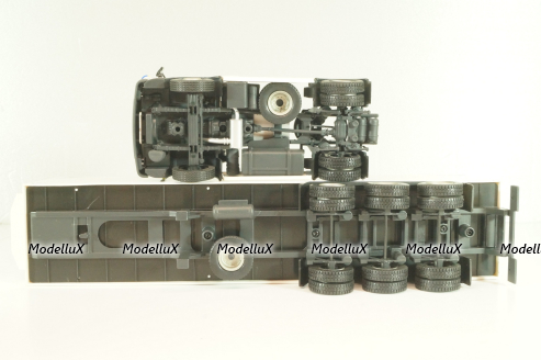 Man 19.502 truck with semi-trailer "Paconsa" 1991 white, Camiones y Autobuses #77, Altaya 1:43