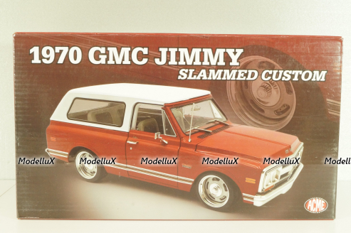 GMC Jimmy 1970 Slammed custom, red/white, L.E 402 pcs, A1807715, ACME 1:18