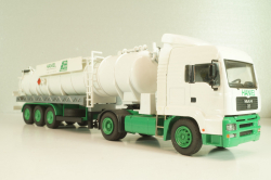 MAN TGS with semi-trailer vacuum truck "HANIEL" 2002, Conrad 1:50
