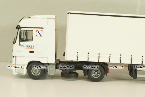 Mercedes-Benz Actros 1841 with semi-trailer "Schenker", white, Tekno 1:50